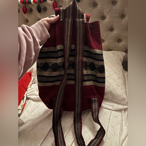 Aztec pattern- Handmade in Peru backpack bag 💼 - Picture 3 of 4